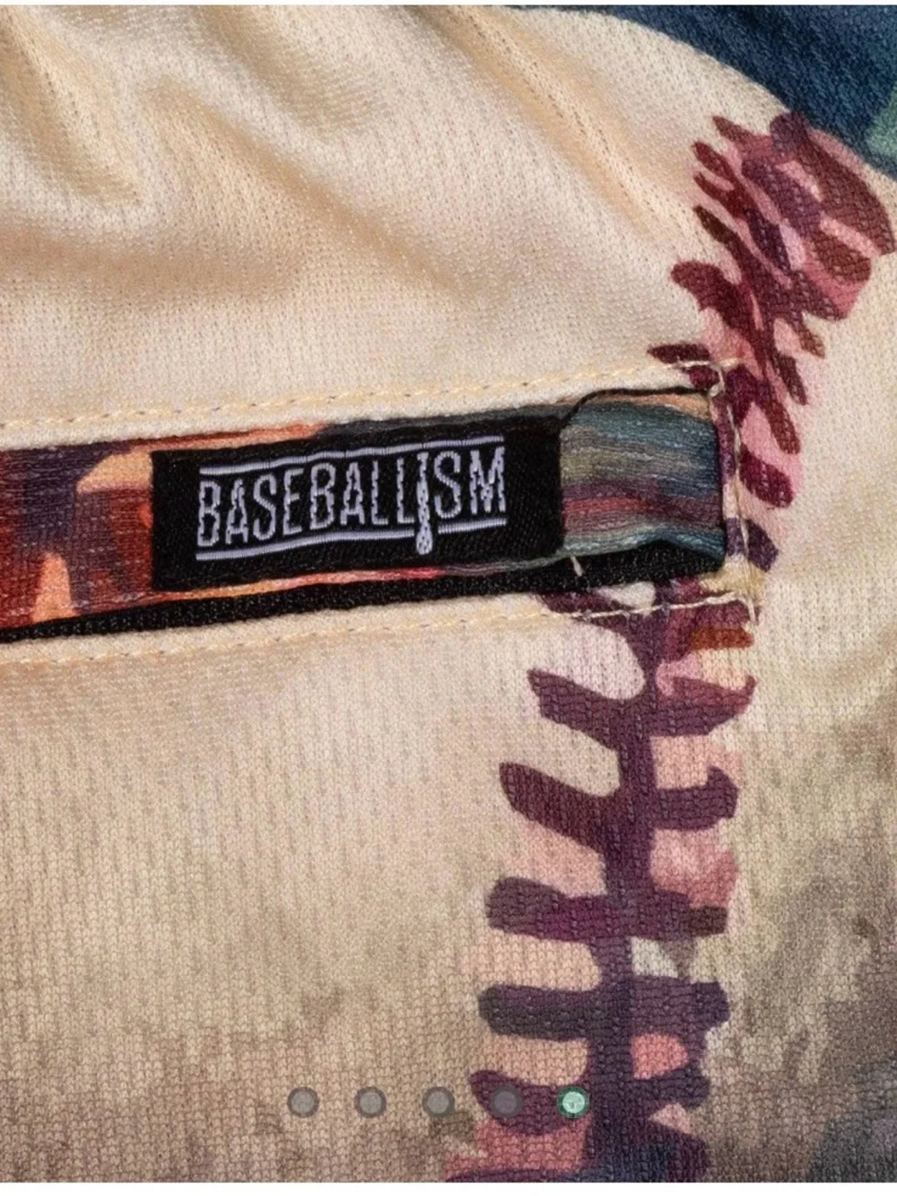Men's small Baseballism Aloha ball diamond air Tropical Floral mesh Shorts